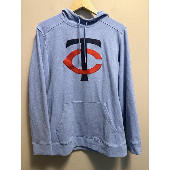 Antigua Other - ANTIGUA MINNESOTA TWINS MENS LIGHT BLUE CLOUD LONG SLEEVE HOODIE SIZE MEDIUM NWT